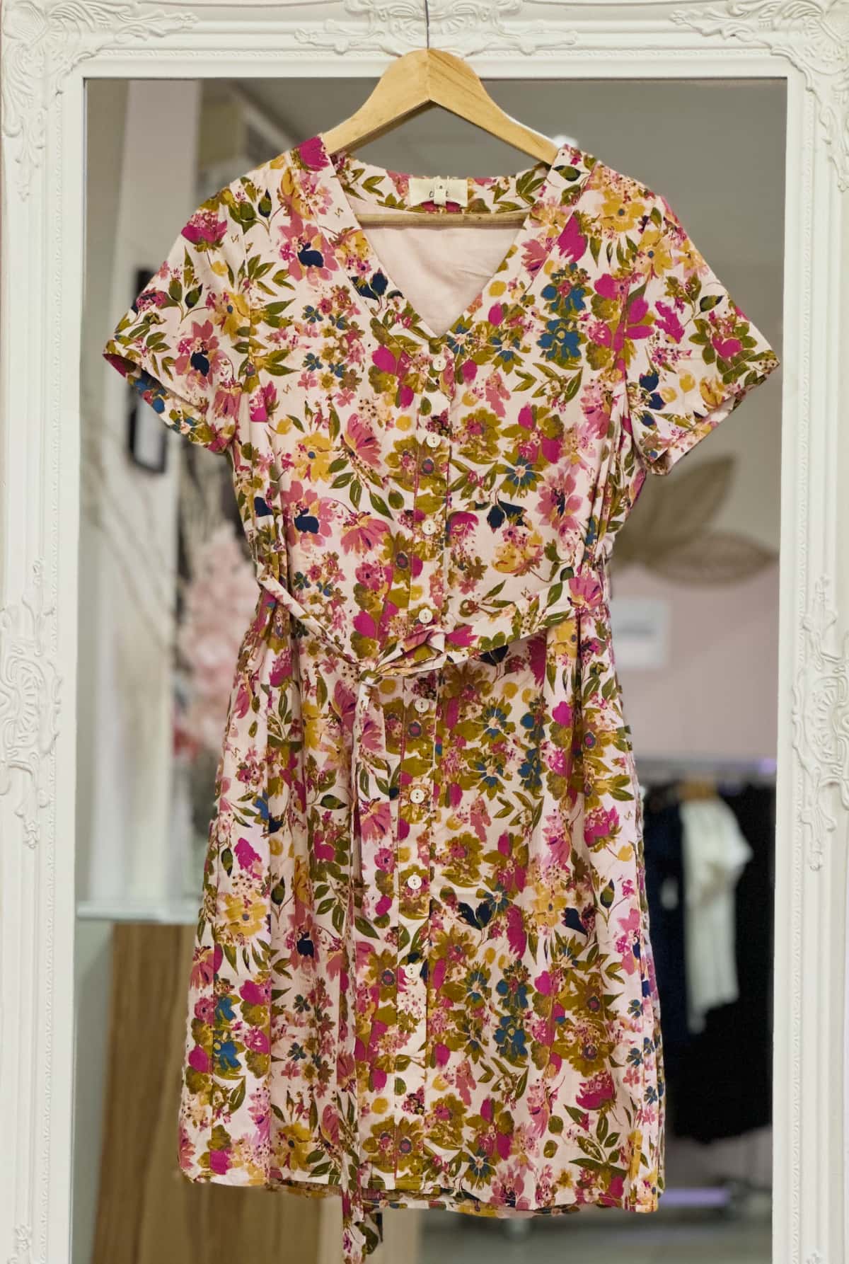 Robe droite fleurie