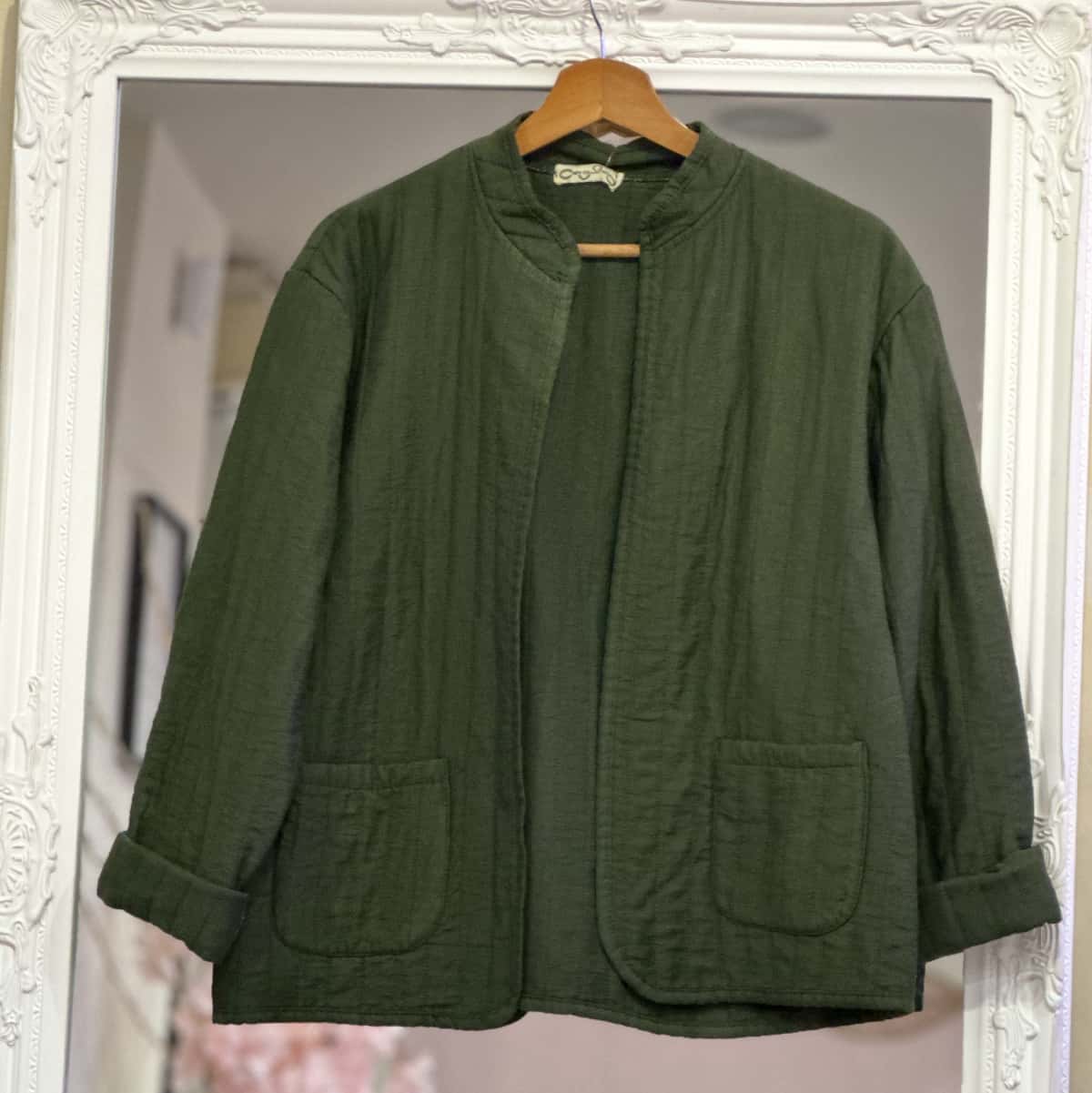 Veste kaki kimono
