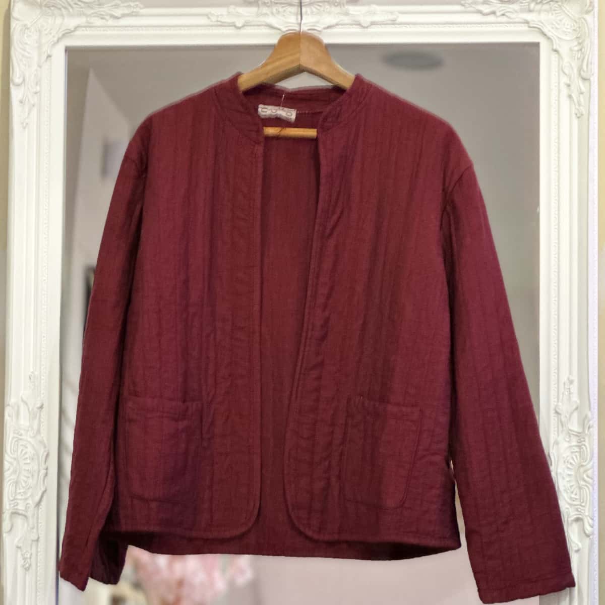 Veste bordeau kimono