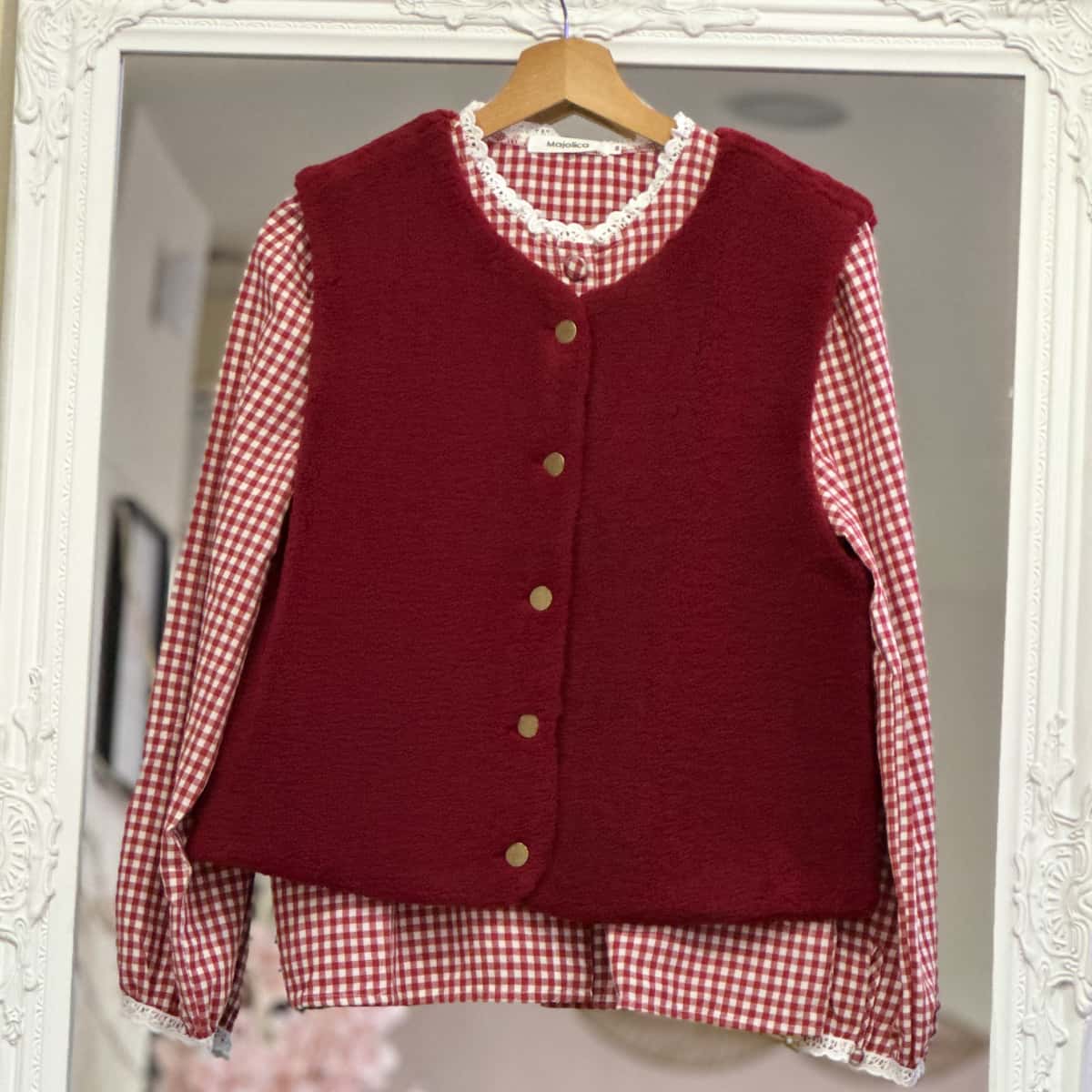 Gilet sans manche bordeau