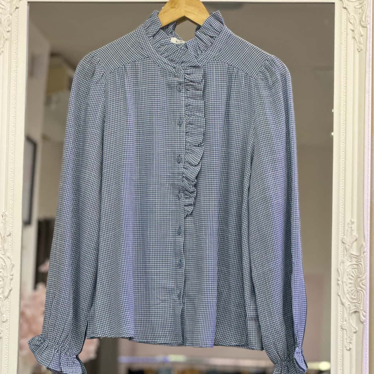 Blouse vichy bleu