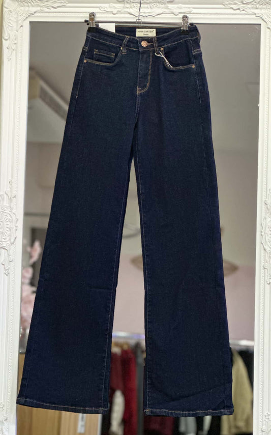 Jean brut coupe flare