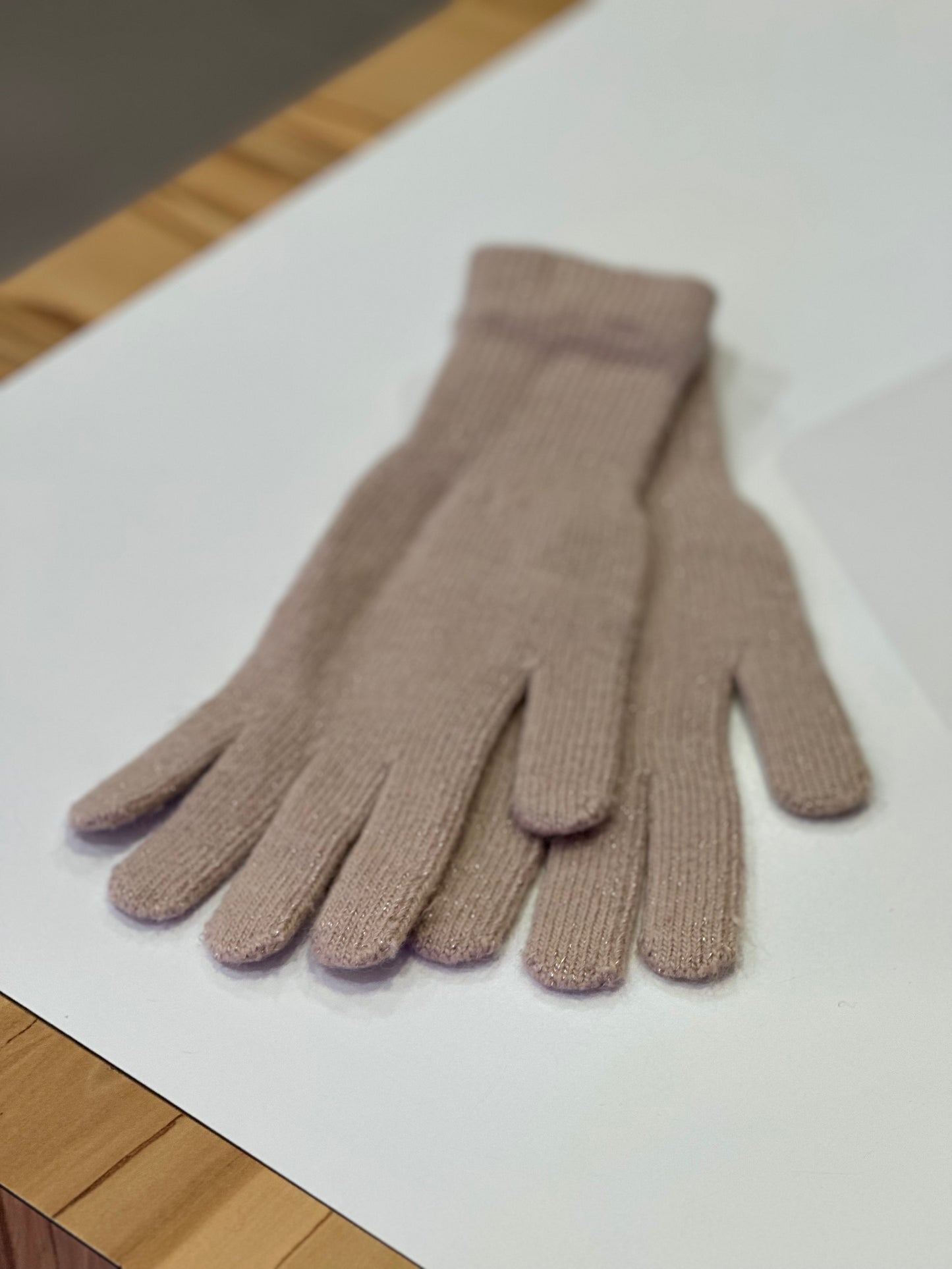 Gants beige