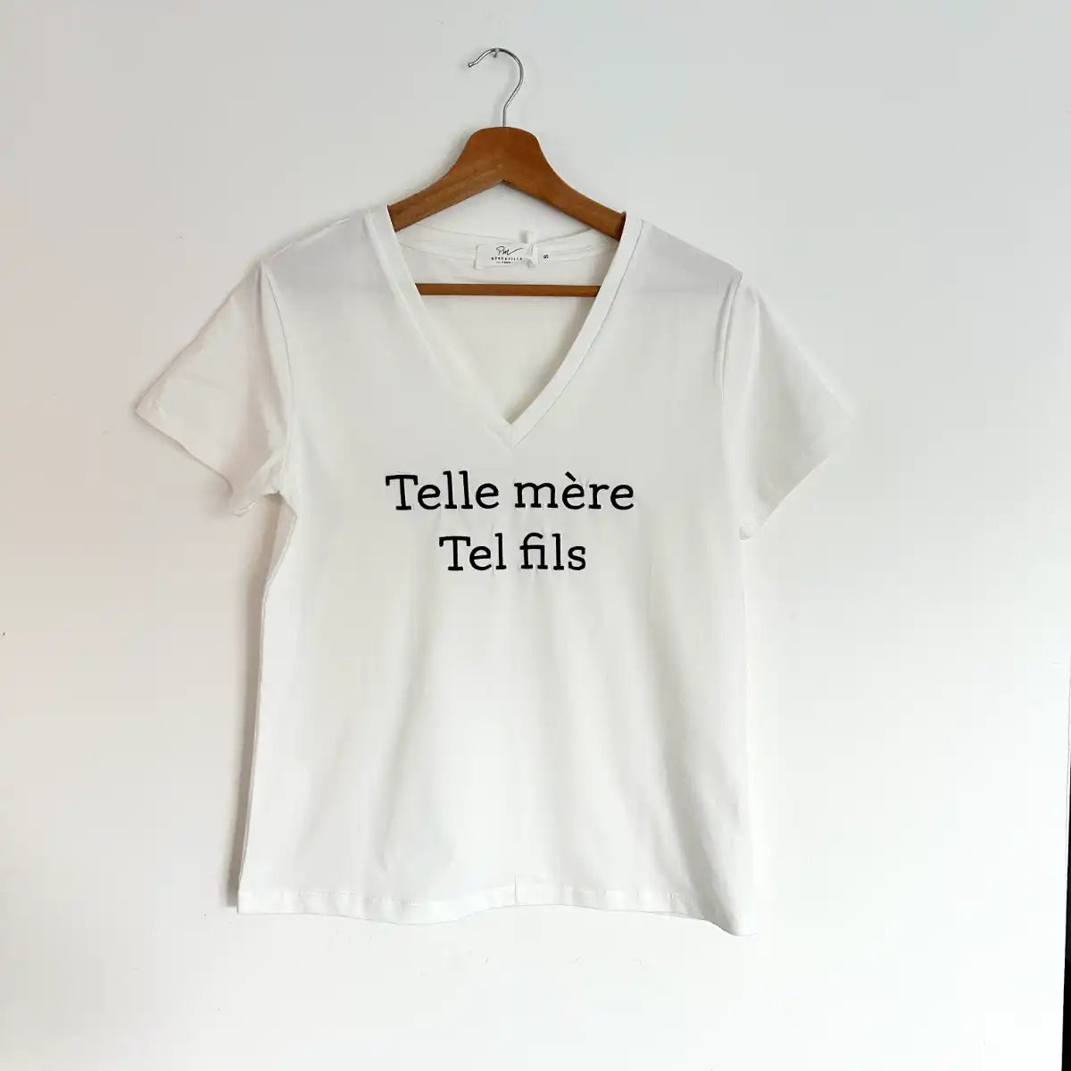 T-shirt « Telle mère tel fils »marine femme
