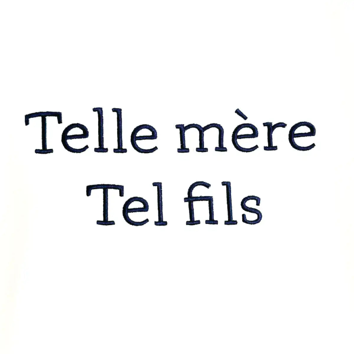 T-shirt « Telle mère tel fils » marine enfant