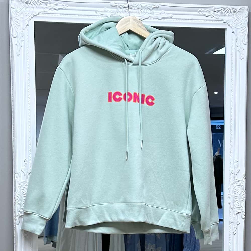 Sweat iconic vert tendre femme