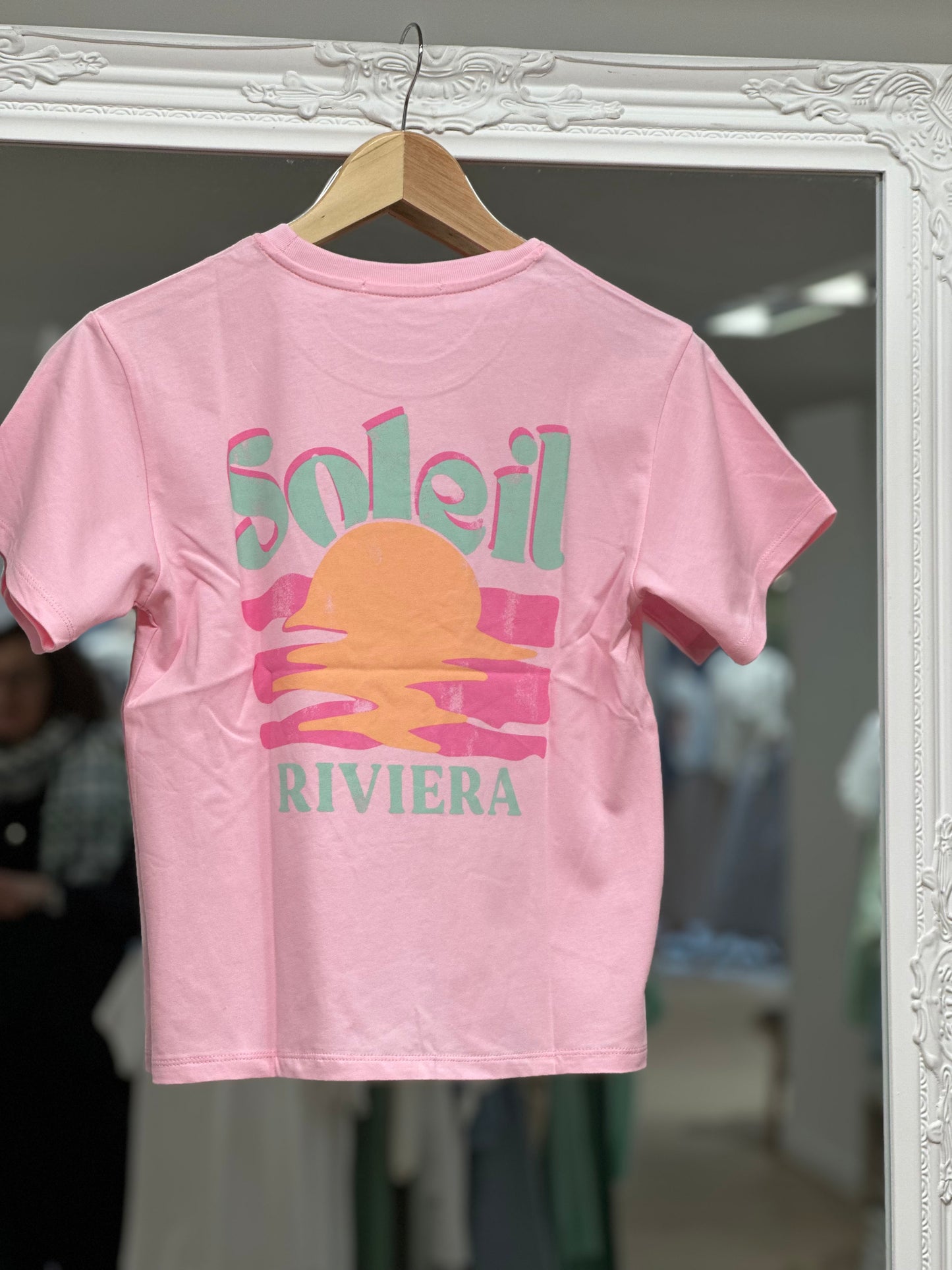 T-shirt soleil rose junior