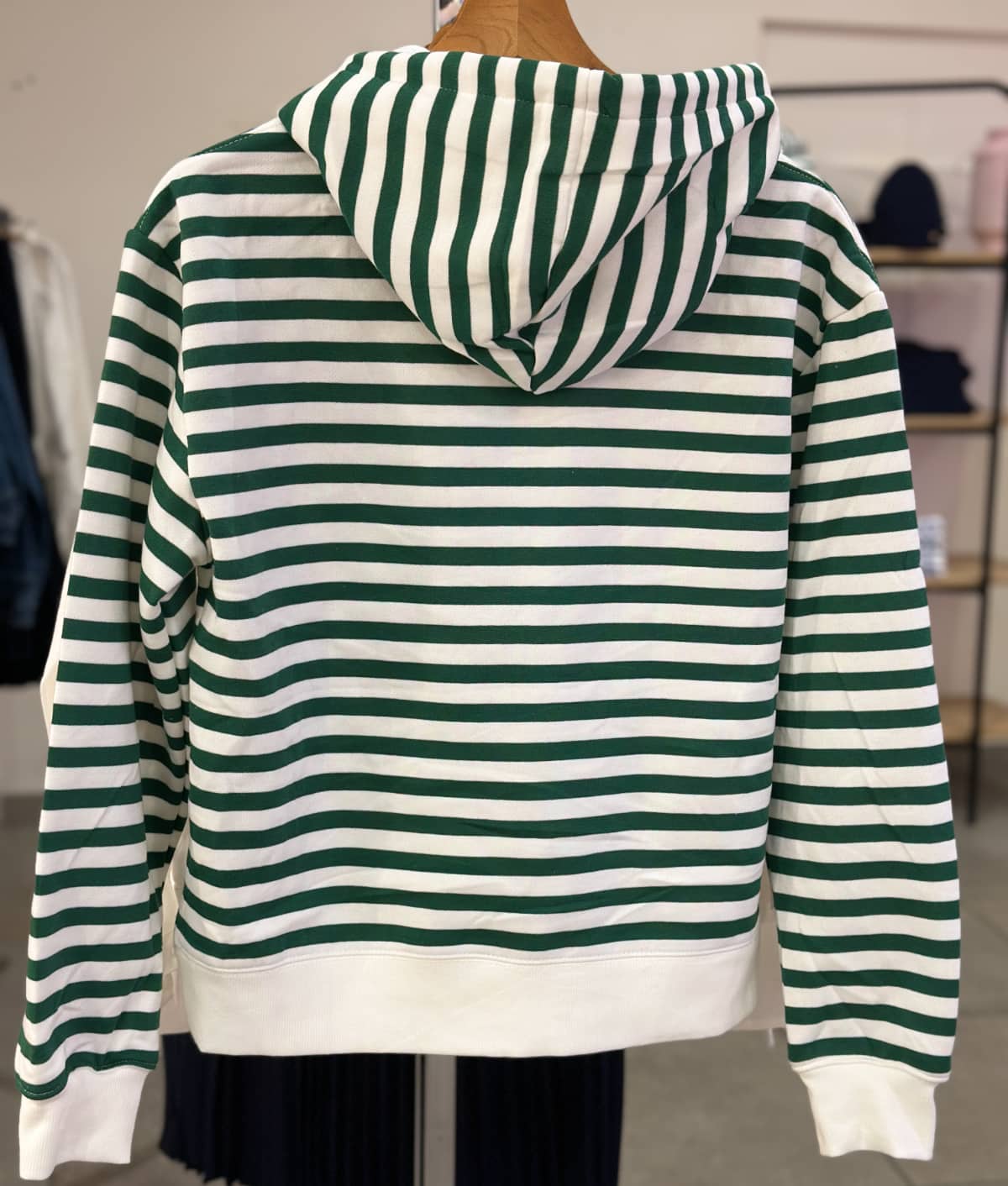Sweat marinière vert enfant