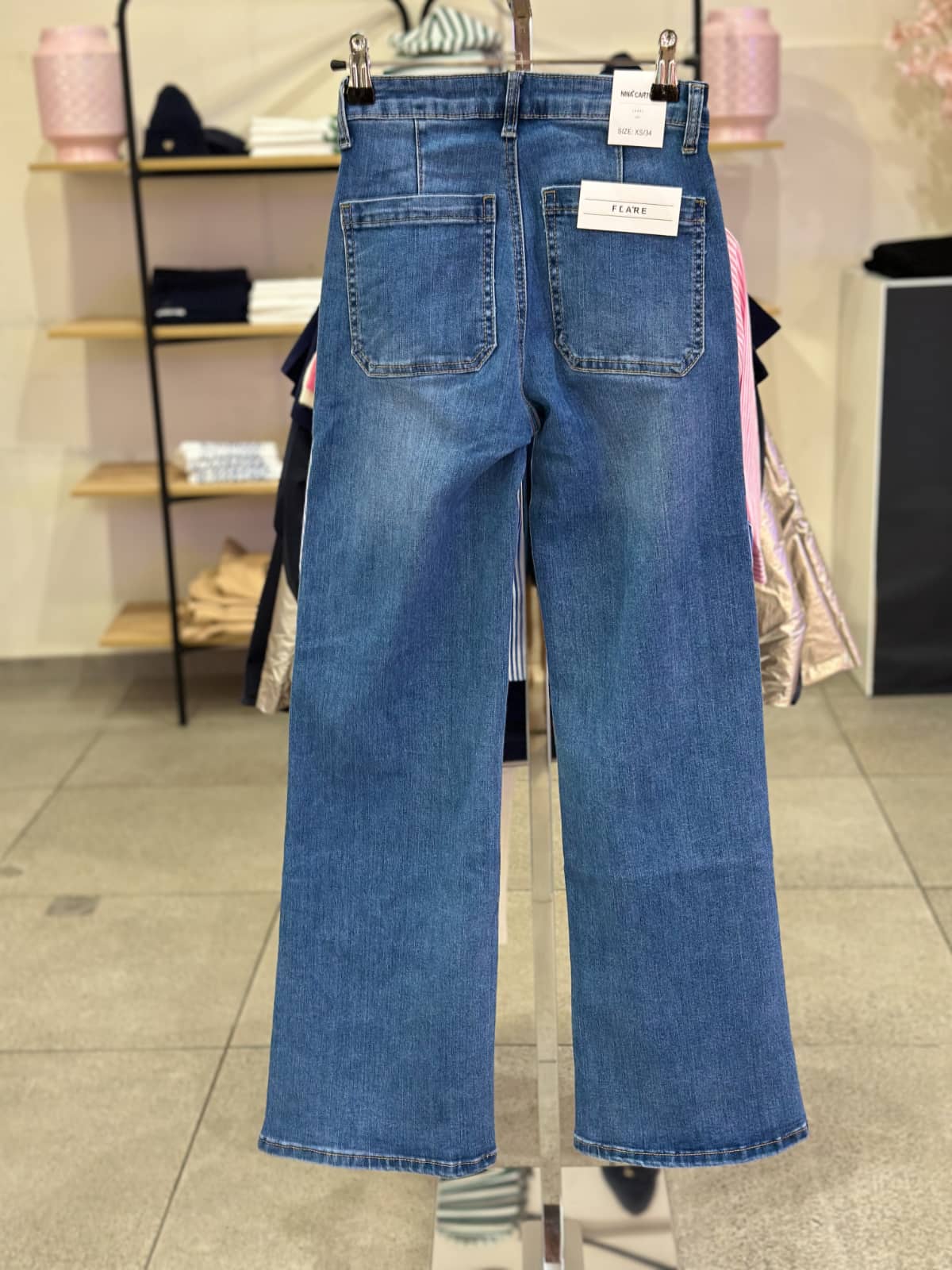 Jean poche avec boutons femme