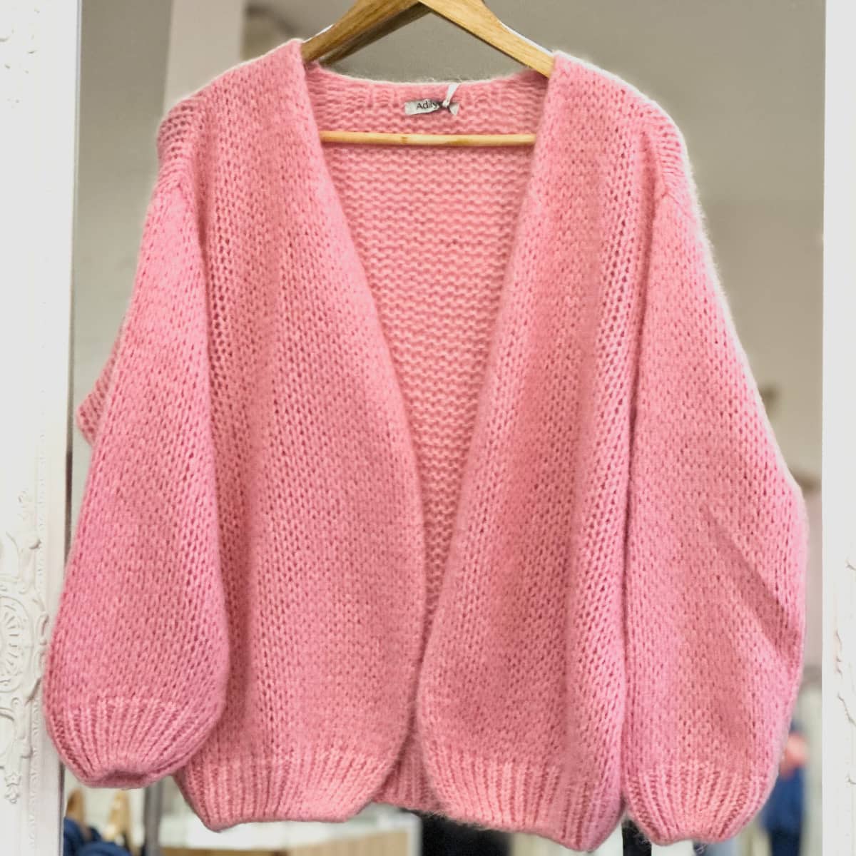 Gilet rose femme