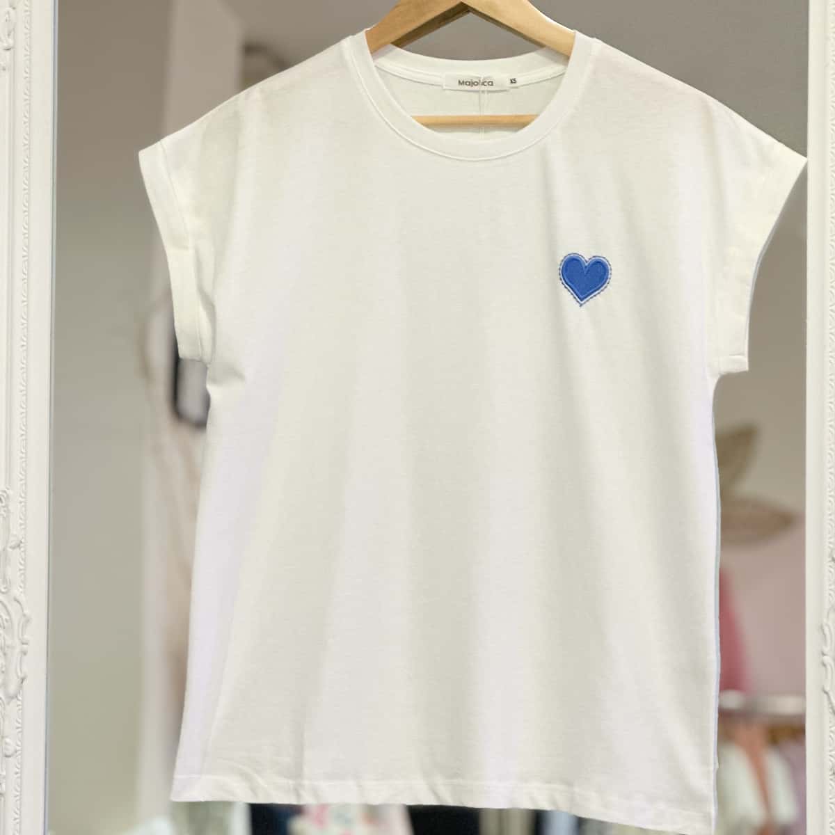 T shirt coeur bleu Love