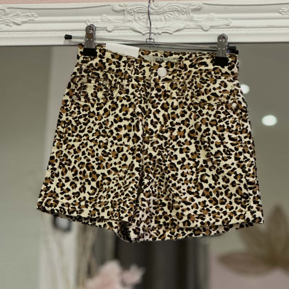 Short en jean léopard ado