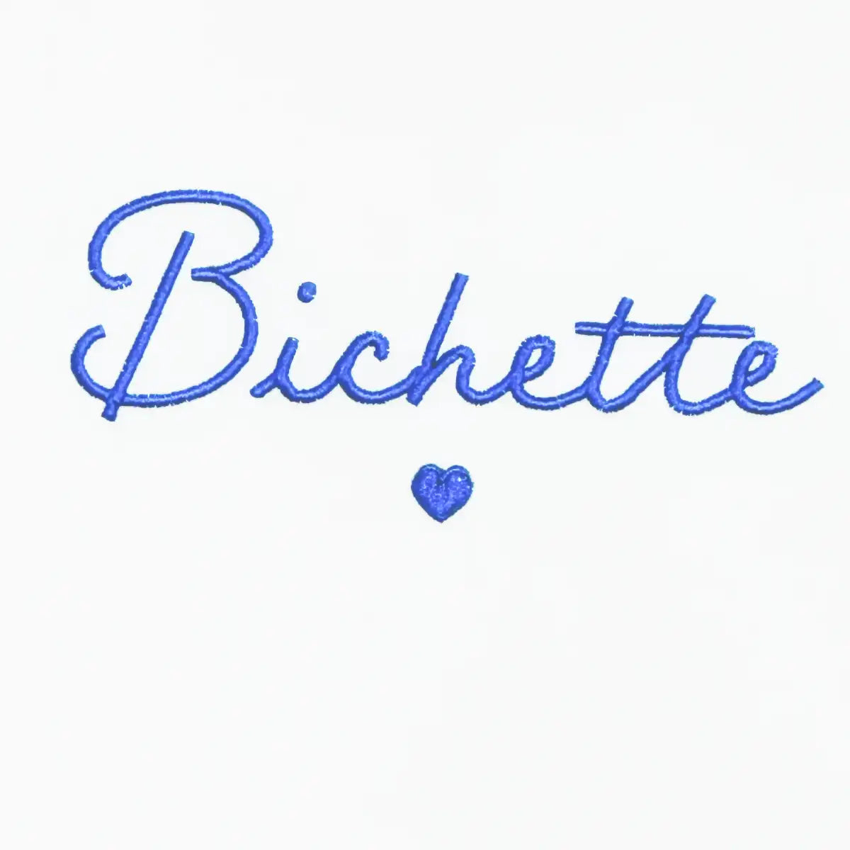 T-shirt « Bichette » bleu femme