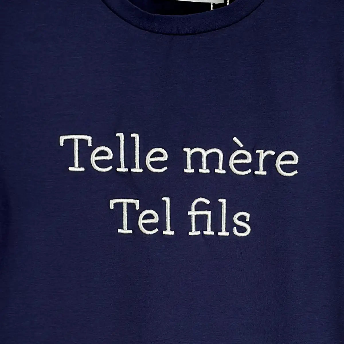 T-shirt « Telle mère tel fils » marine enfant