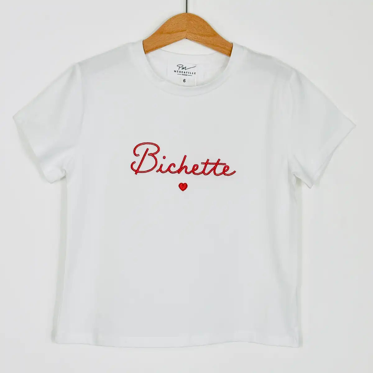 T-shirt « Bichette »fille bleu