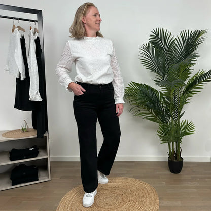 Jean coupe "large" femme