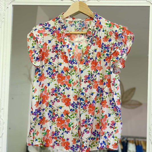 Chemisier fluide fleuri