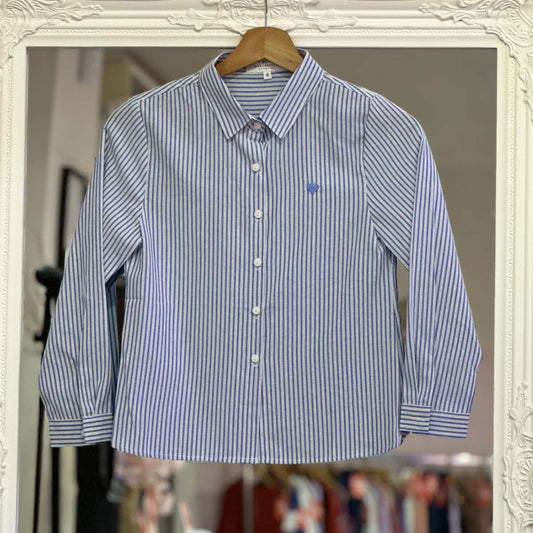Chemise double rayures junior