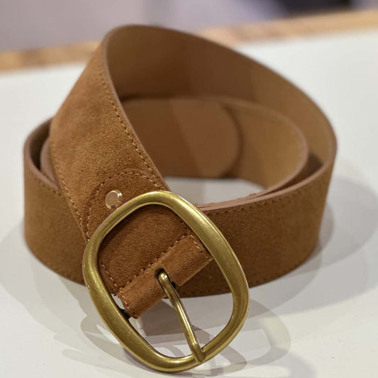 Ceinture cuir camel