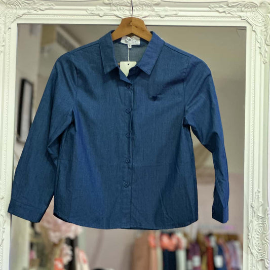 Chemise effet jean junior
