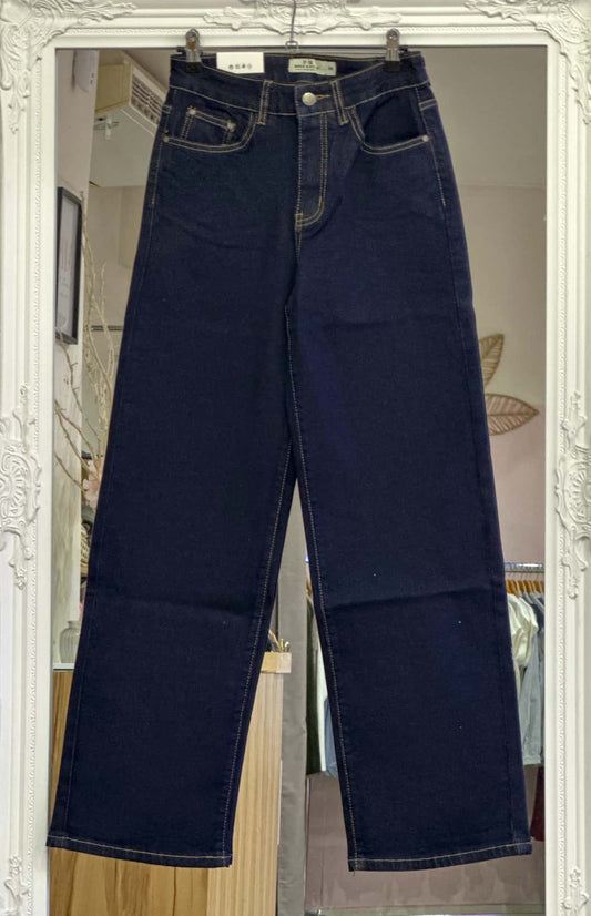 Jean brut large coeur doré  femme