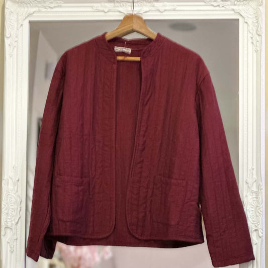 Veste  bordeau kimono