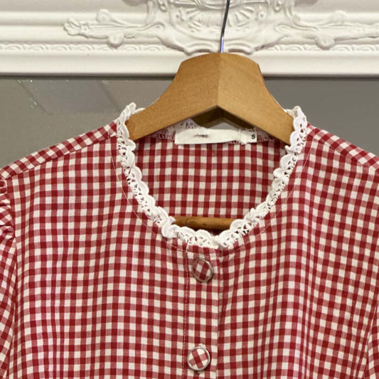 Chemise vichy rouge