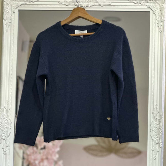 Pull marine col rond junior