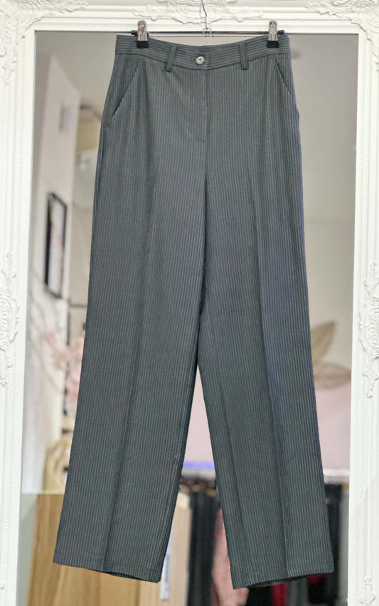 Pantalon fines rayures femme