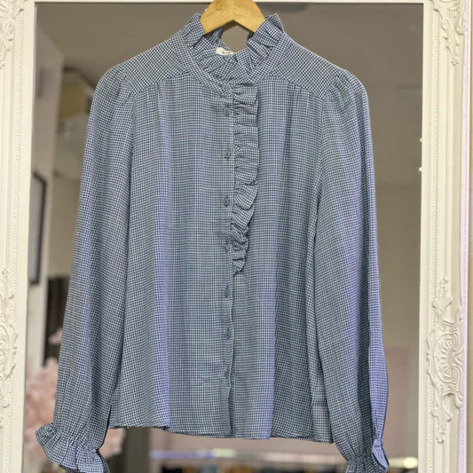 Blouse vichy bleu