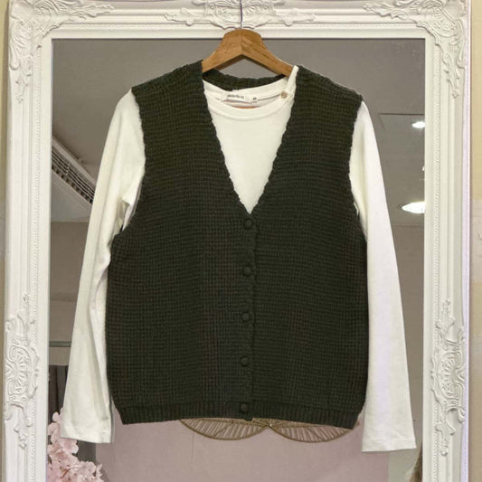 Gilet sans manche kaki