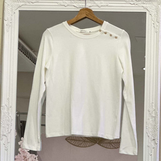 T-shirt manches longues 3 boutons
