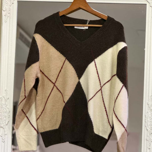 Pull jacquard choco