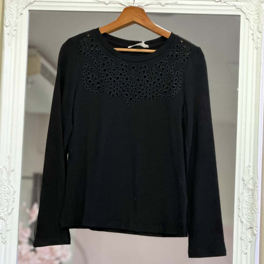 T-shirt noir brodé