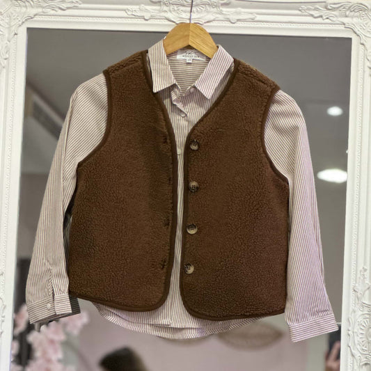 Gilet de berger marron