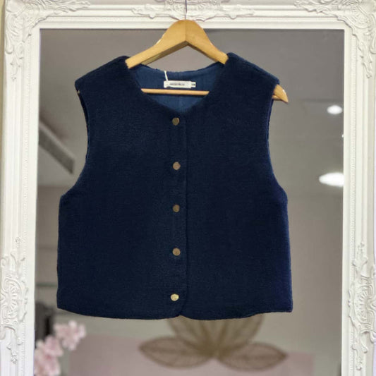 Gilet berger marine