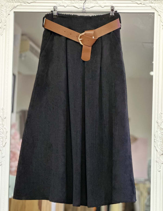 Jupe velour noir