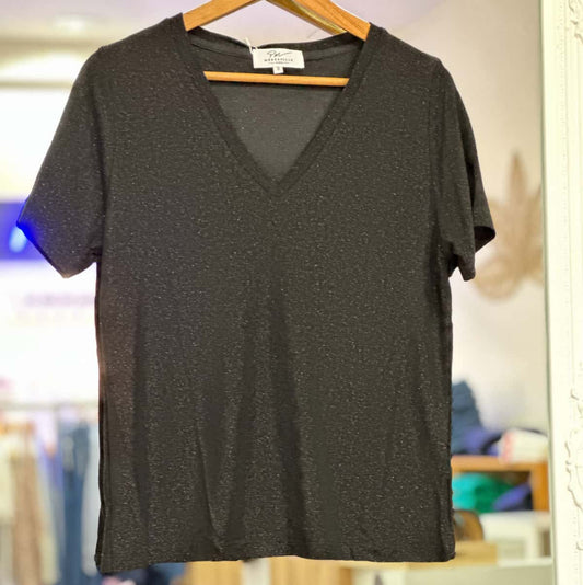 T shirt de fête noir femme
