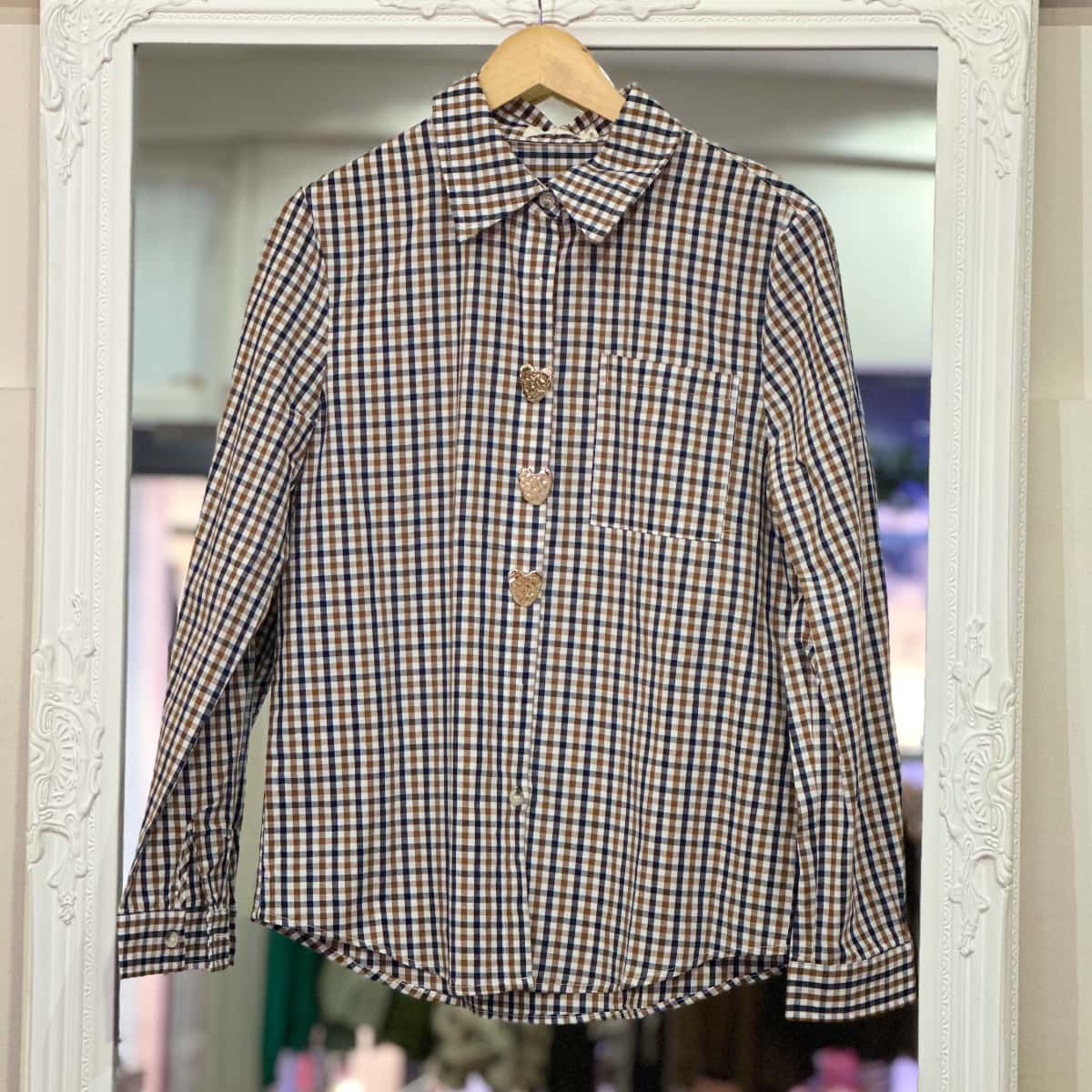 Chemise broche coeur