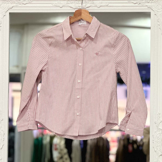 Chemise rayures rose  junior