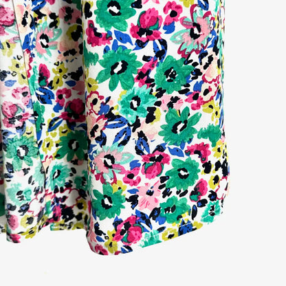 Jupe longue fleurie  verte femme