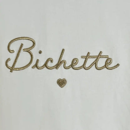 T-shirt « Bichette » doré femme
