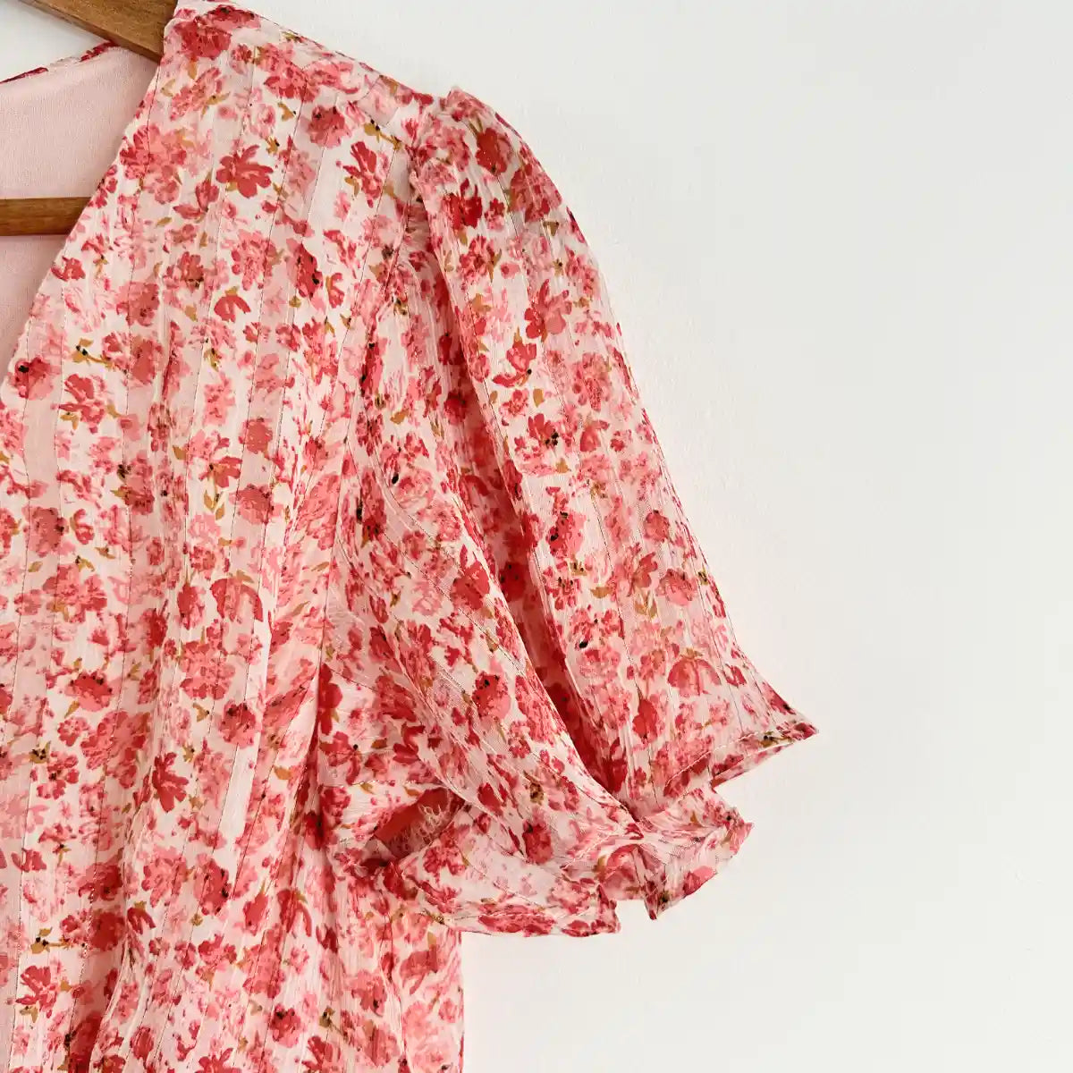 Robe manches courtes à fleurs femme