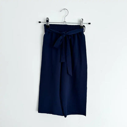 Pantalon fluide marine ado