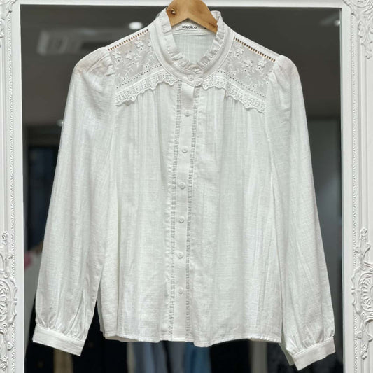 Chemise lola fleurs sur épaules