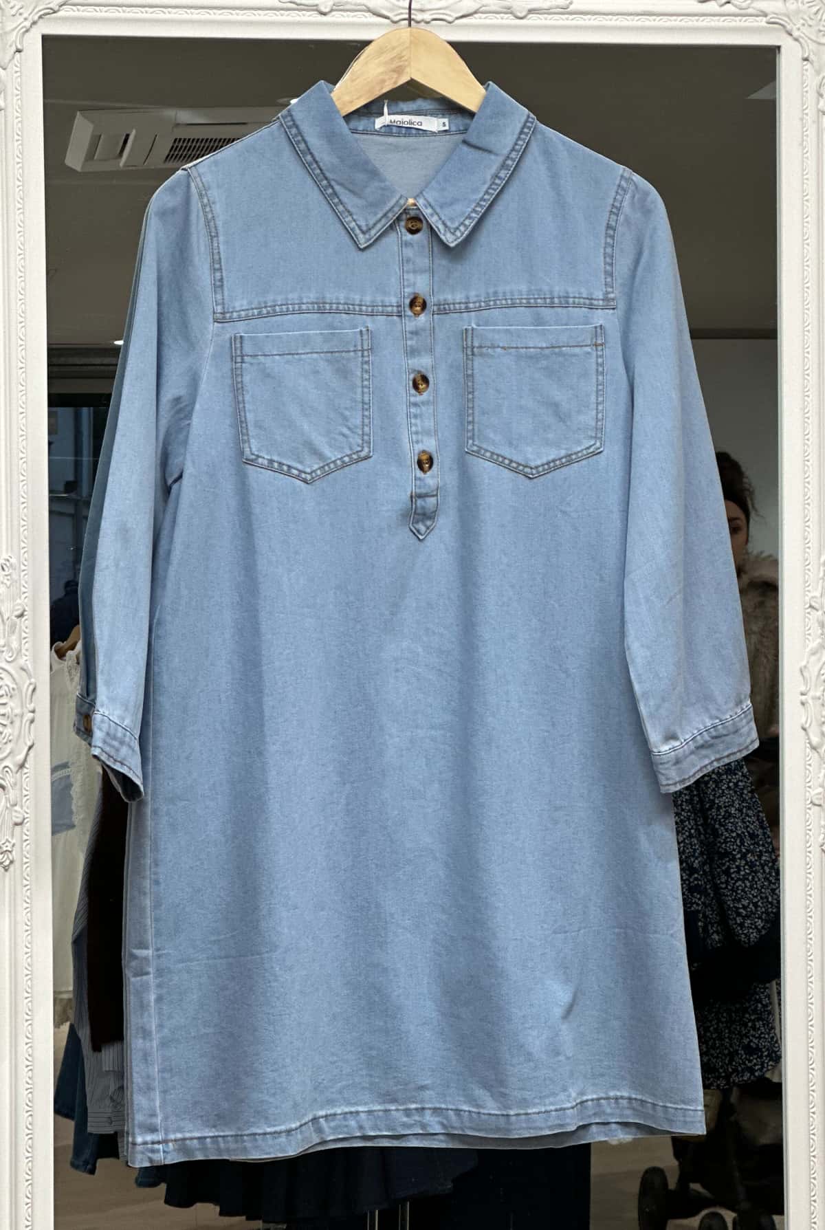 Robe en jean clair E26