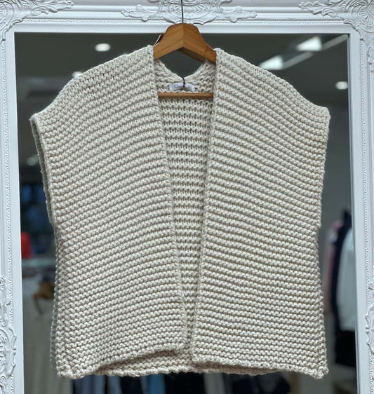 Gilet sans manche ecru E26 coco