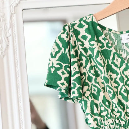 Robe estivale verte fille