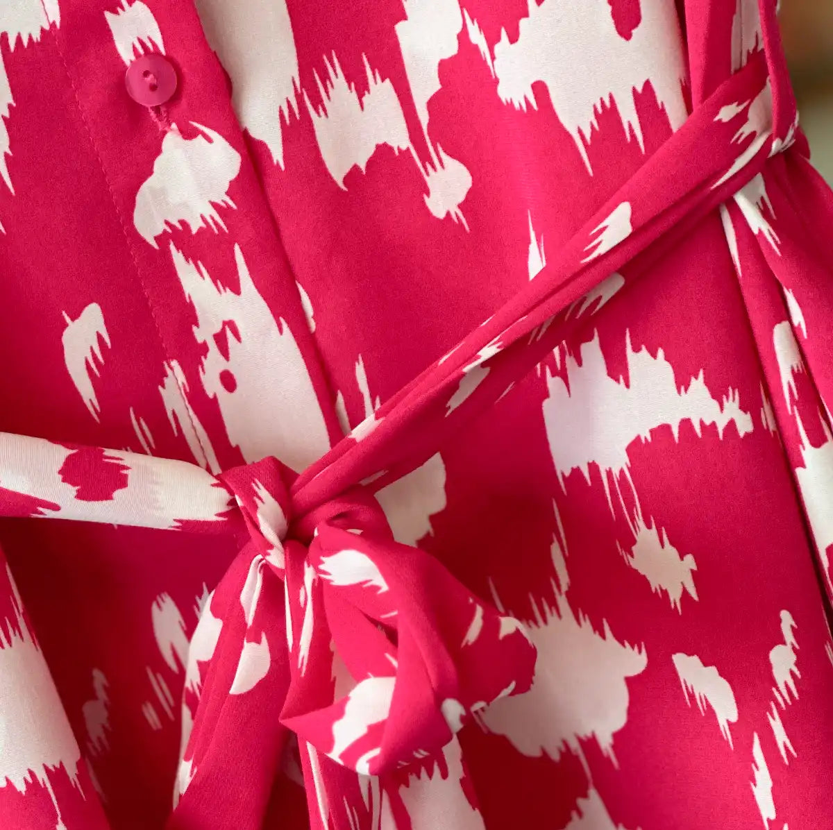 Robe longue fushia femme