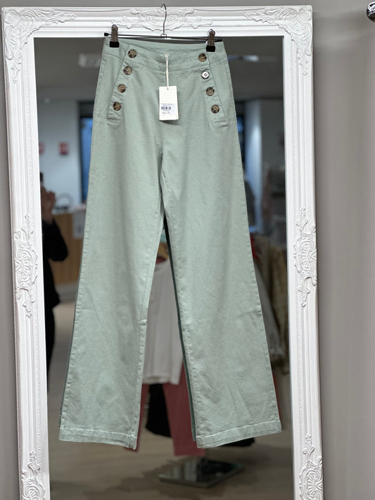 Pantalon pont vert d'eau Ycoo